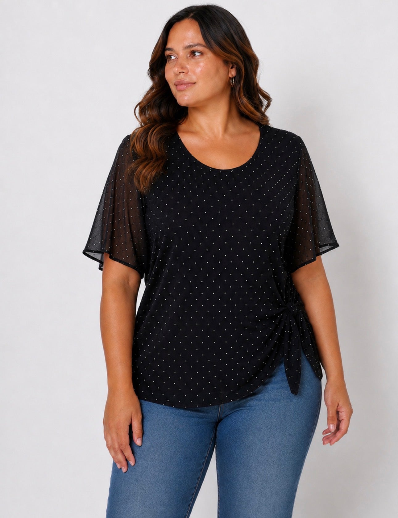 Maglia Curvy Sparkling Velata