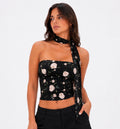 Top con Foulard