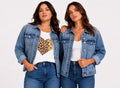 Giacca Denim Brillantinata