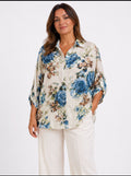 Camicia Blue Garden